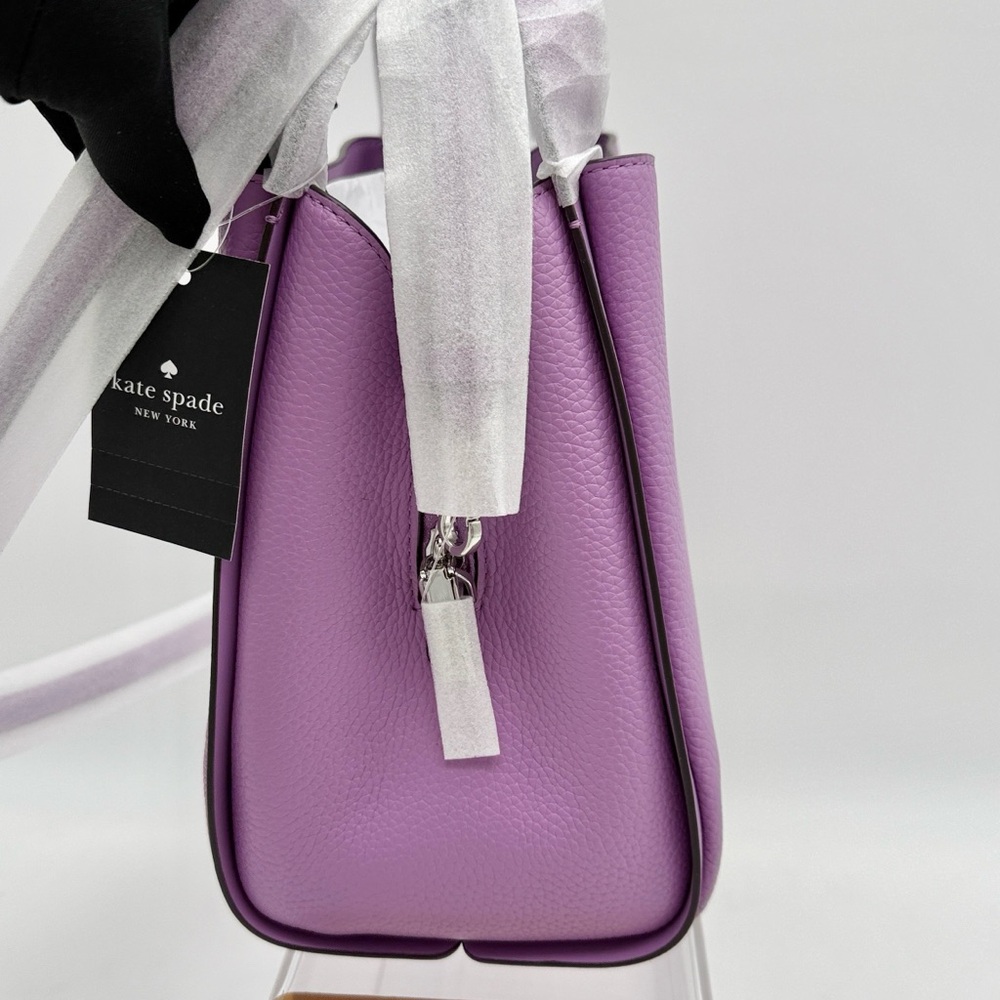 Kate Spade Knott Convertible Carryall Wisteria Purple - Picture 3 of 14